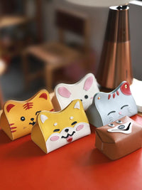 DIY Leather Tissue Box Cover Kit for Home and Office