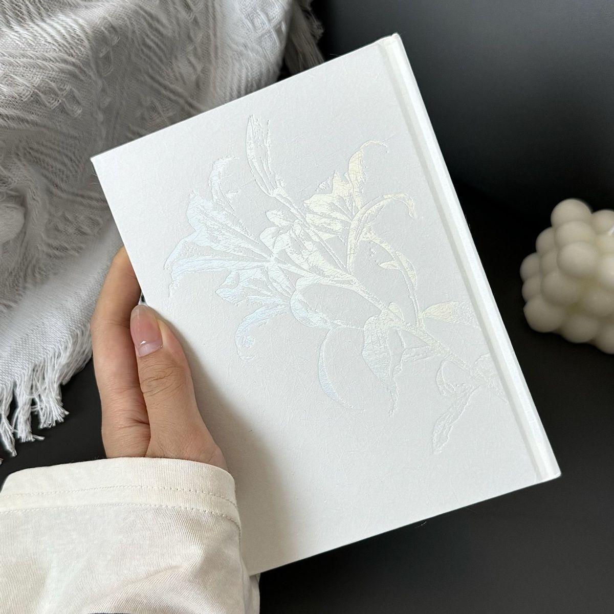Premium Hardcover Lily Notebook B6 Thick Blank Pages for Students and Artists