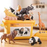WANTUOLE Realistic Wild Animal and Dinosaur Figures Playset for Kids