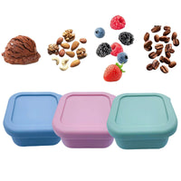 Silicone Baby Food Storage Container with Lid - Freezer Safe Snack Bowl for Infants & Toddlers