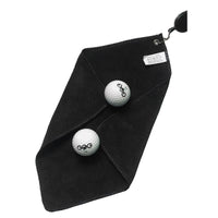 Golf Towel with Retractable Hook and Club Cleaning Brush