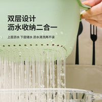 8-Piece Kitchen Strainer Bowl Set for Washing Vegetables, Fruits, and Rice