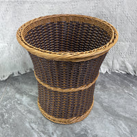 Rattan-Style Woven Laundry Hamper for Bathroom and Hotel Guest Rooms