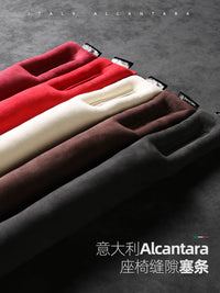 Alcantara Car Seat Gap Filler Strip - Leak-Proof Organizer for Auto Interior