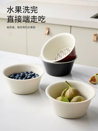 Double-Layer Fruit and Vegetable Washing Drain Basket for Kitchen and Living Room