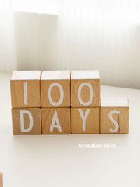 Wooden Alphabet and Number Building Blocks for Toddlers and Kids, Educational Learning Toy