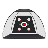 Portable Golf Practice Net with 4-Hole Target for Swing and Chipping Training
