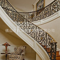 Galvanized Steel Stair Railing for Indoor Outdoor Villa Garden Fences - Custom Design