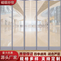 Magnetic Screen Door Curtain with Reinforced Mesh for Insect Protection