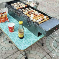 Automatic Electric Rotating Charcoal Grill for Skewers and Roasts