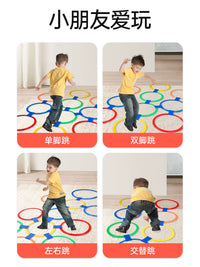 Kids' Sensory Integration Training Hopscotch Rings Set for Home and Kindergarten Physical Activity
