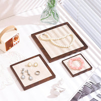 Wooden Jewelry Display Tray for Necklaces Bracelets Earrings, Commercial Display Stand Photography Prop