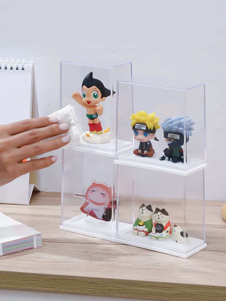 Japanese Imported Dustproof Display Storage Box for Badges, Cards, and Figurines