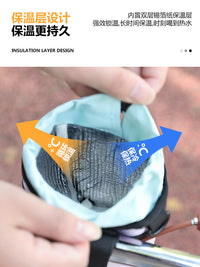 Bicycle Handlebar Bag, Waterproof Insulated Bike Front Frame Bag, Cycling Shoulder Bag for Mountain Road Bike
