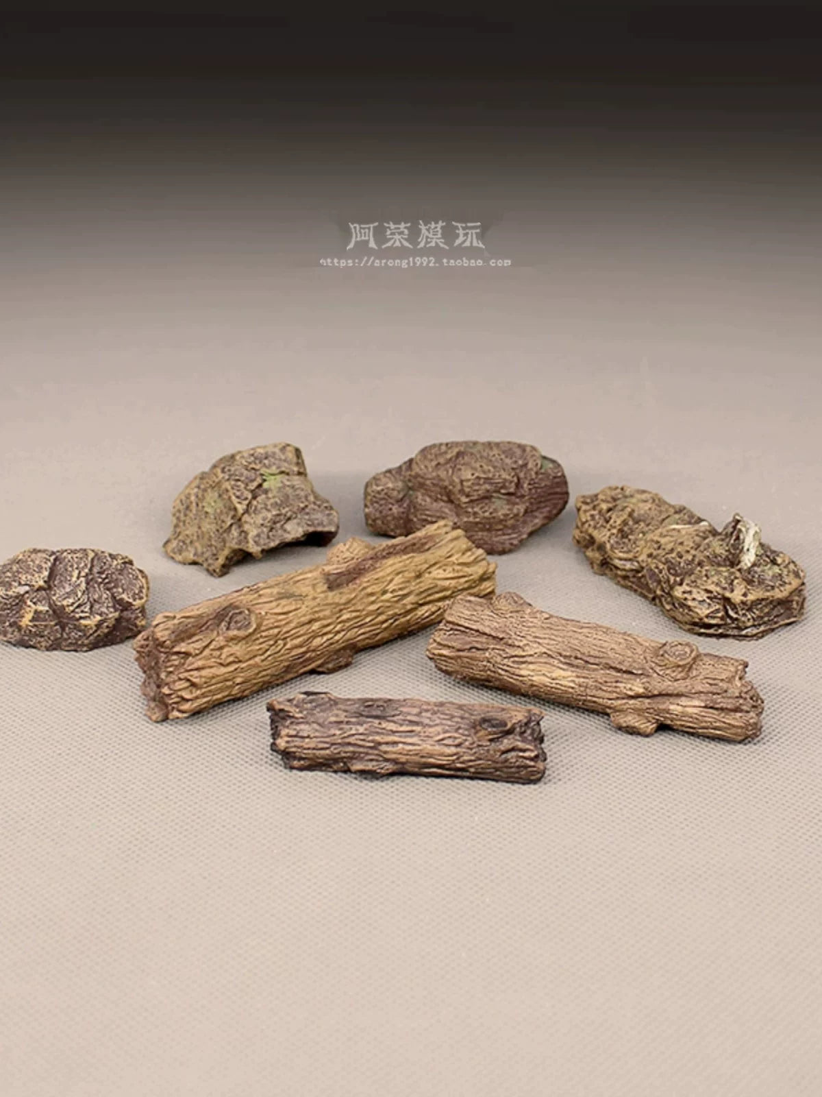 Miniature Landscape Simulation Rock and Driftwood Ornaments for Micro-Landscaping