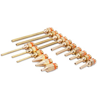 Extended Hot Melt Glue Gun Nozzle Tips - 1mm Small Hole, Flat Mouth, Copper Point, Universal Fit