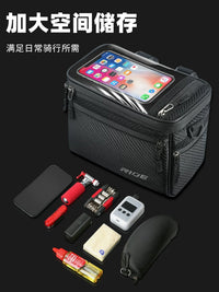Road and Mountain Bike Front Frame Bag, Bicycle Phone Bag, Storage Pouch, Cycling Hanging Bag, Handlebar Bag