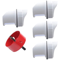 Automatic Rainproof Gravity Poultry Feeder Kit for Chickens and Ducks