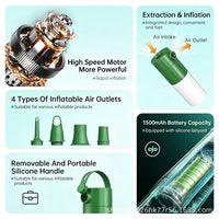 Portable Electric Air Pump with Camping Lantern, Inflator & Deflator for Outdoor & Home Use