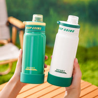 Minimalist 316 Stainless Steel Insulated Water Bottle for Outdoor Sports & Travel, Large Capacity Portable Flask