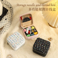 Portable Sewing Kit with Zippered Storage Case, Hand Sewing Thread and Machine Thread for Home Use