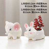 Ceramic Owl Succulent Planter Pot with Breathable Clay for Root Control