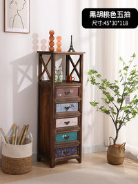 Slim Storage Cabinet with Drawers for Kitchen, Bathroom, and Living Room - 30cm Narrow Organizer