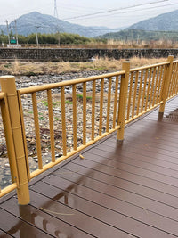 Stainless Steel Bamboo-Look Garden Fence for Outdoor Yard and Farm