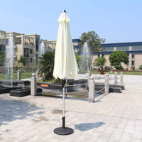 Outdoor Patio Umbrella with Center Pole for Garden, Cafe, and Balcony - Sun Protection and Rainproof