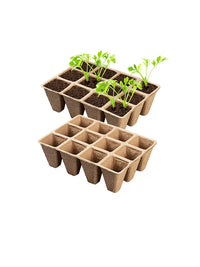 Biodegradable Seed Starter Trays and Peat Pellets for Garden and Balcony Planting