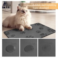 Waterproof Non-Slip Pet Feeding Mat for Dogs and Cats, Easy Clean Washable Placemat