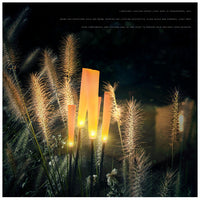 LED Outdoor Reed Light Acrylic Candle Wine Glass Frosted Stick Ground Plug Waterproof Landscape Lamp