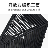 Outdoor Patio Wicker Sofa Waterproof Sun-Resistant Rattan Garden Leisure Chair