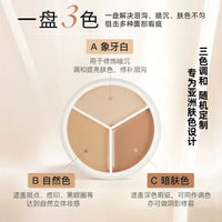 Sweet Mint 3-Color Concealer Palette for Dark Circles, Blemishes, and Tattoo Coverage