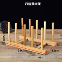 Bamboo Drying Rack and Storage Organizer for Mugs and Teacups