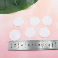 White & Black Non-Woven Felt Fabric Circles for DIY Crafts, Brooches, and Accessories, 1-2mm Thick