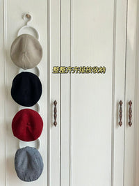 Foldable Wall-Mounted Hat Organizer Rack for Scarves and Accessories