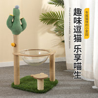 Multi-Level Cat Tree with Space Capsule Condo and Scratching Posts