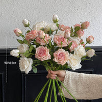 Vintage Faux Rose Bouquet for Home Decor