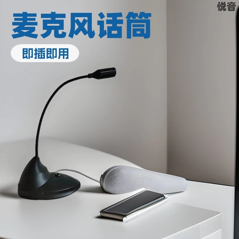 Desktop Gooseneck Microphone for Computer, Gaming, Live Streaming, and Karaoke