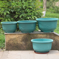 Large Thickened Outdoor Garden Planter Pot for Fruit Trees and Bonsai with Tray