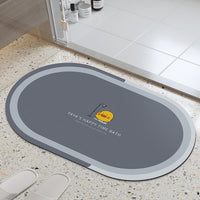 Diatomaceous Earth Absorbent Bath Mat Quick Dry Non-Slip Bathroom Floor Mat