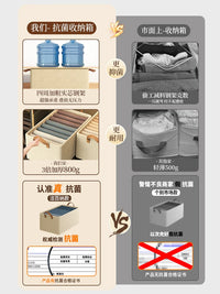 Foldable Fabric Storage Box with Steel Frame for Wardrobe Clothes and Pants Organization