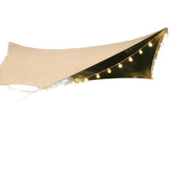 Portable Hexagonal Blackout Tarp for Outdoor Camping, Sunshade and Rainproof
