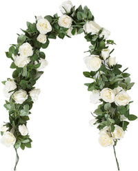 Artificial Eucalyptus Rose Garland Vine for Wedding Arch Table Wall Decor