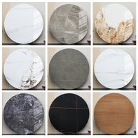 Rotating Sintered Stone Dining Table Turntable for Small Apartments