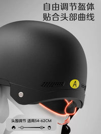 3C Certified Electric Motorcycle Helmet for Men and Women, Summer Half Helmet, All-Season Universal