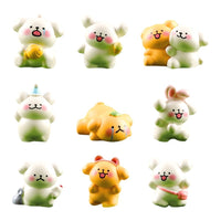 Cute Line Art Dog Desktop Ornament for Office & Home Decor