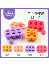 3D Fruit Silicone Popsicle Mold for Ice, Mousse, Pudding and Desserts