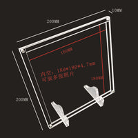 Acrylic Magnetic Photo Frame with Stand, Double-Sided Transparent Display for Puzzles & Instant Photos